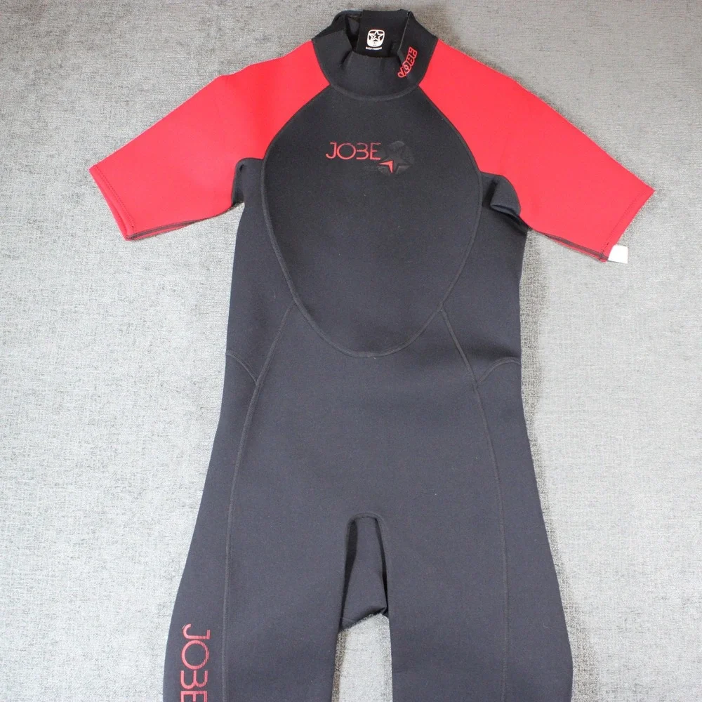 Jobe Fusion Mens XL‎ Shorty Wetsuit Black Red Neoprene Spring Suit 1160645